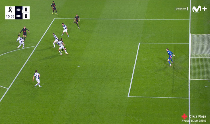 Lewandowski bramka Real Sociedad