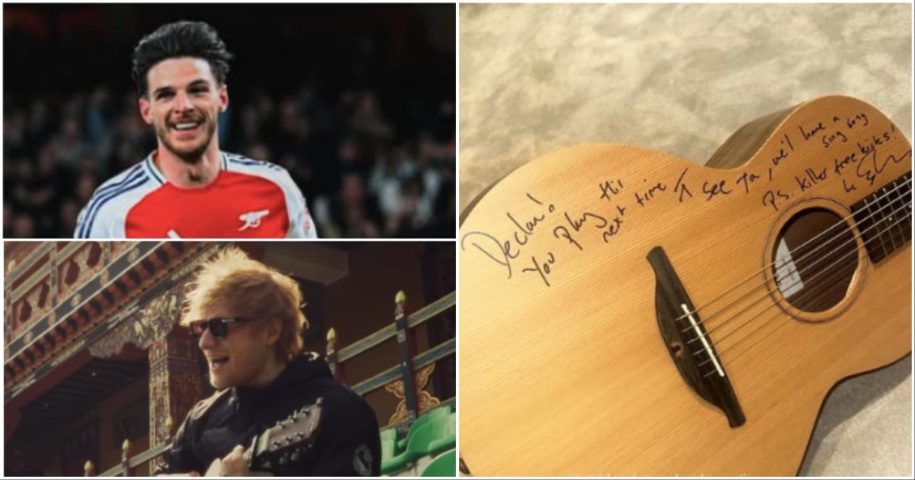 Ed Sheeran podarował Rice’owi gitarę z autografem