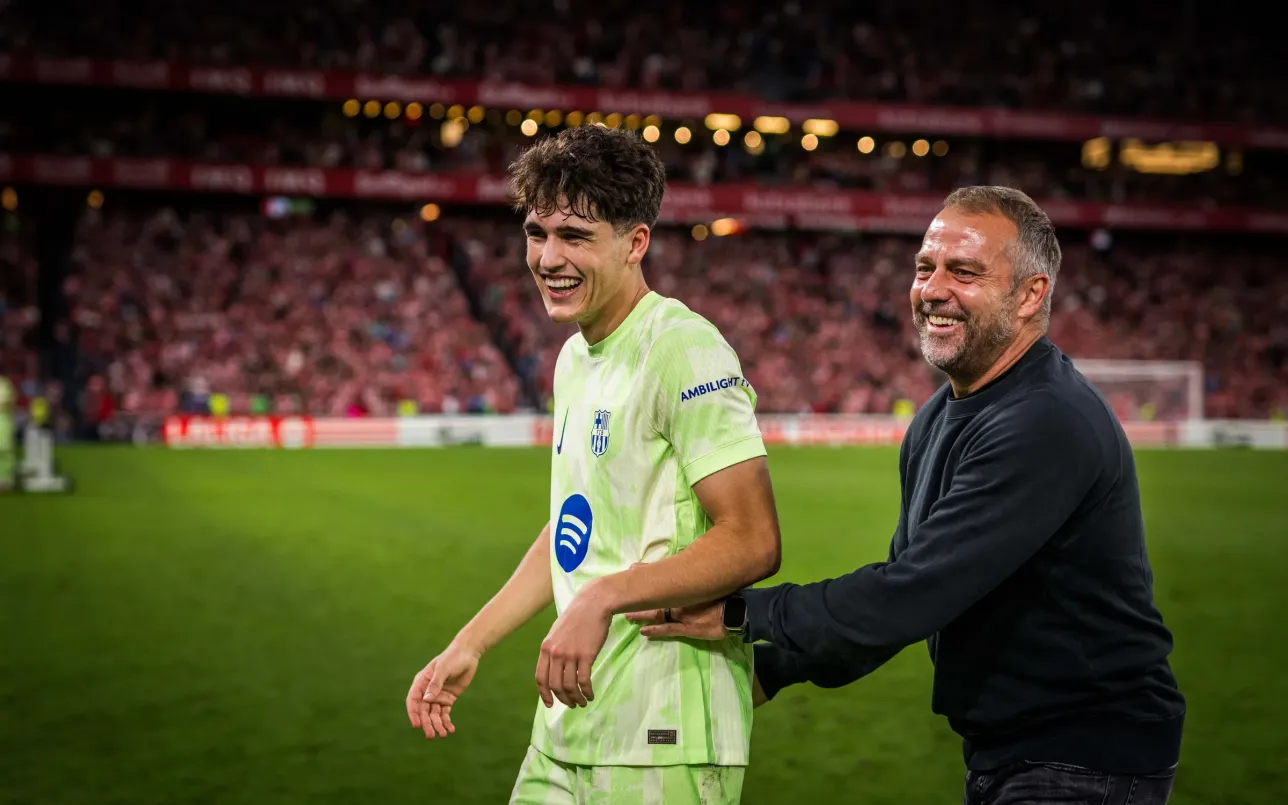 Pau Victor i Hansi Flick