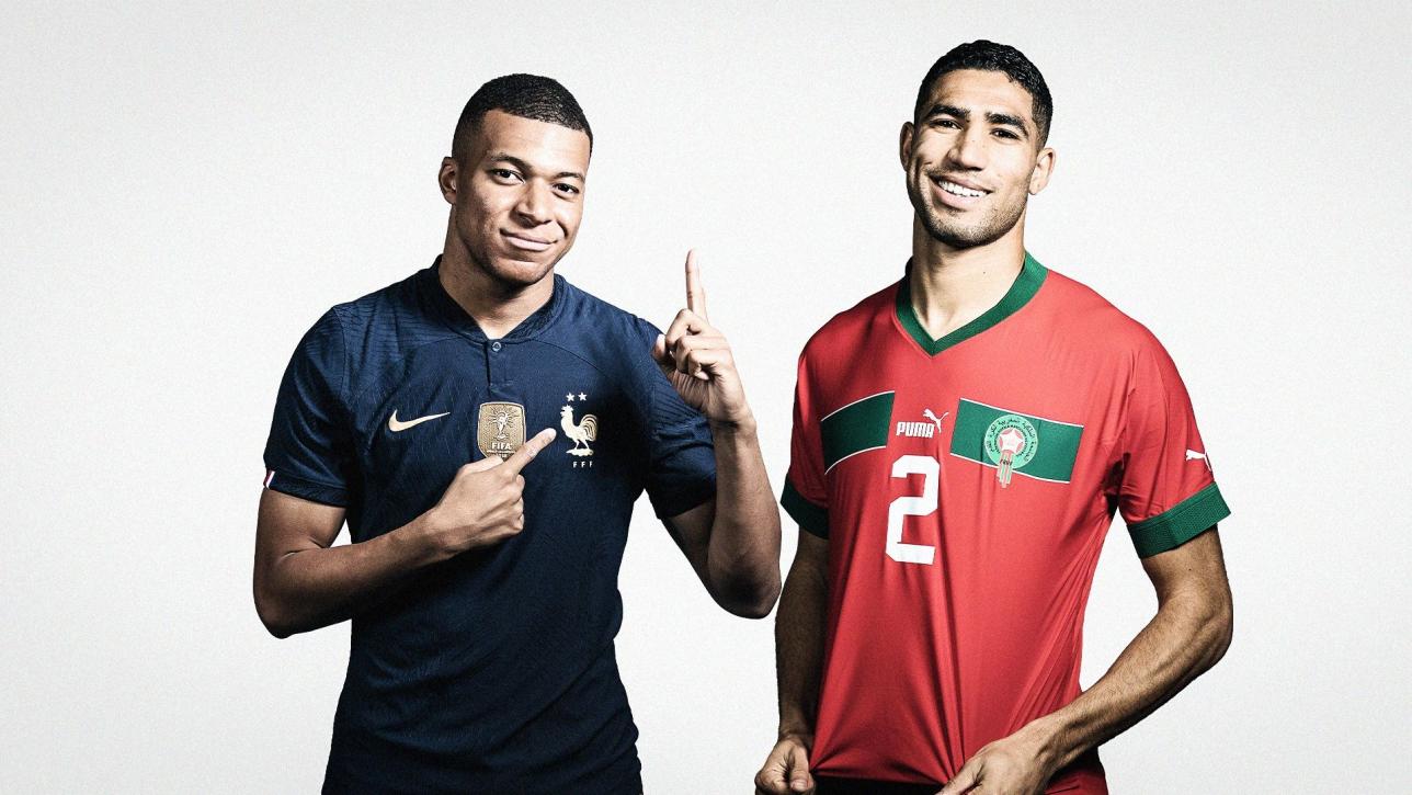 Mbappe Francja i Hakimi Maroko