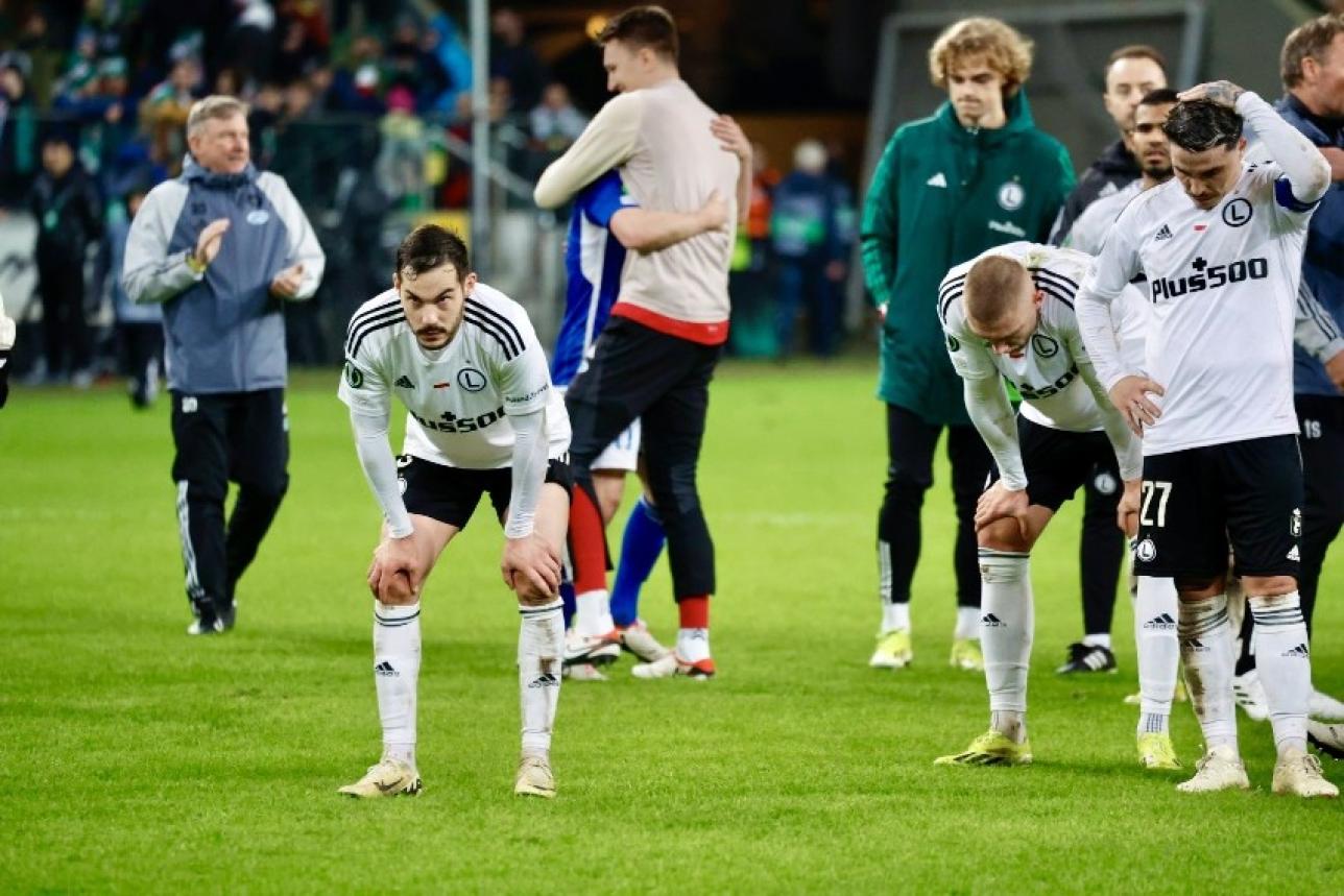 Piłkarze Legii smutni